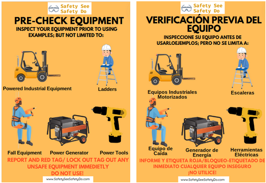 Pre-check Equipment (English + Spanish Combo)